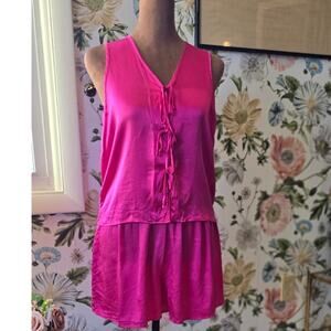 Victoria's Secret 100% Silk Gold Label 2 Piece Set Size Petite
